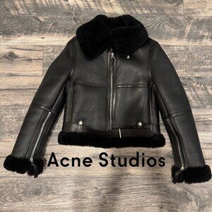 Acne Studios Shearling Leather Jacket (NWT Size 34)